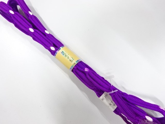 未使用品　正絹　夏手組帯締め